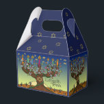 L'shanah Tovah Tree Of life Menorah Favor Box<br><div class="desc">You are viewing The Lee Hiller Photography Art and Designs Collection of Home and Office Decor,  Apparel,  Gifts and Collectibles. The Designs include Lee Hiller Photography and Mixed Media Digital Art Collection. You can view her Nature photography at http://HikeOurPlanet.com/ and follow her hiking blog within Hot Springs National Park.</div>