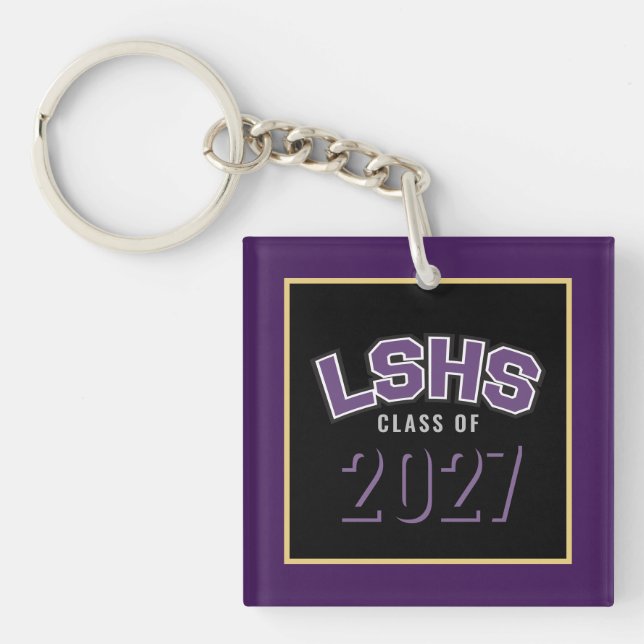 LSHS Custom Script Keychain (Front)