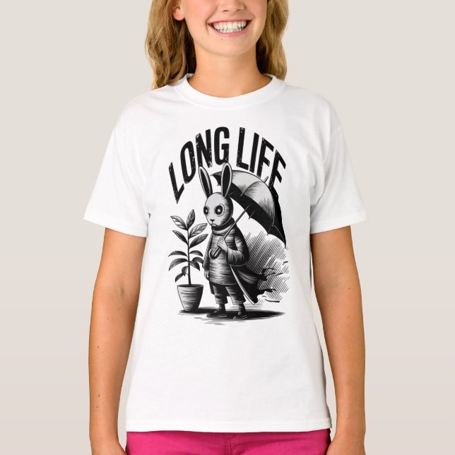 LSNII LIFE Rabbit Umbrella T-Shirt  (Front)