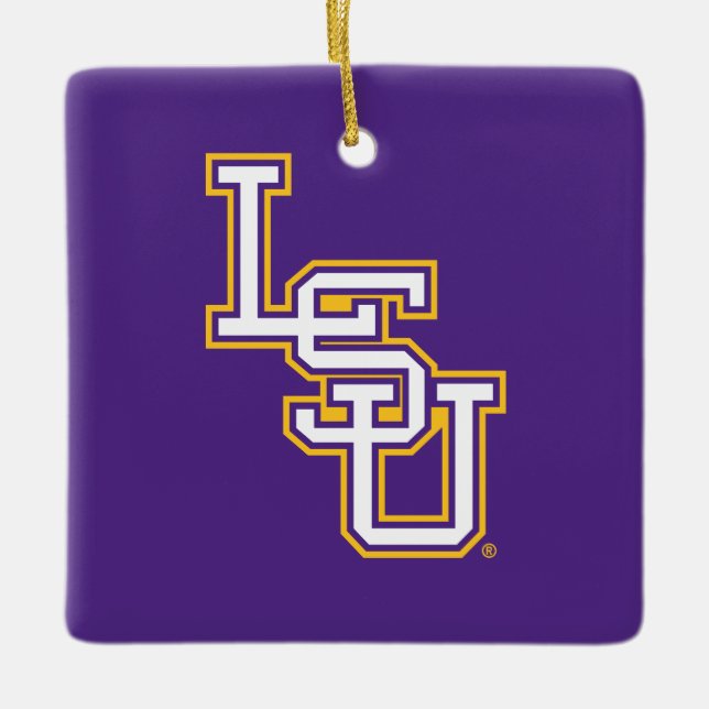 LSU | Baseball Ceramic Ornament (Front)