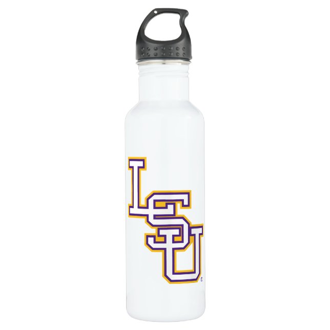 LSU | Baseball Stainless Steel Water Bottle (Front)