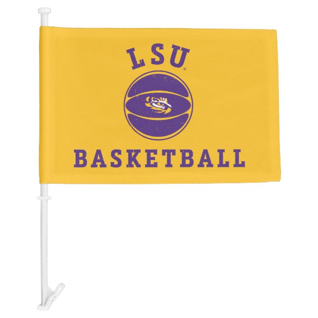 LSU Basketball | Louisiana State 4 Car Flag (Front)
