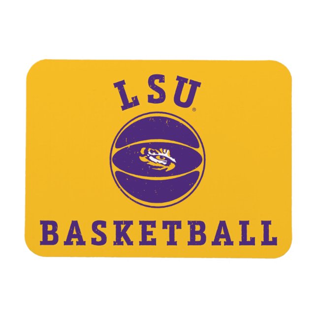 LSU Basketball | Louisiana State 4 Magnet (Horizontal)