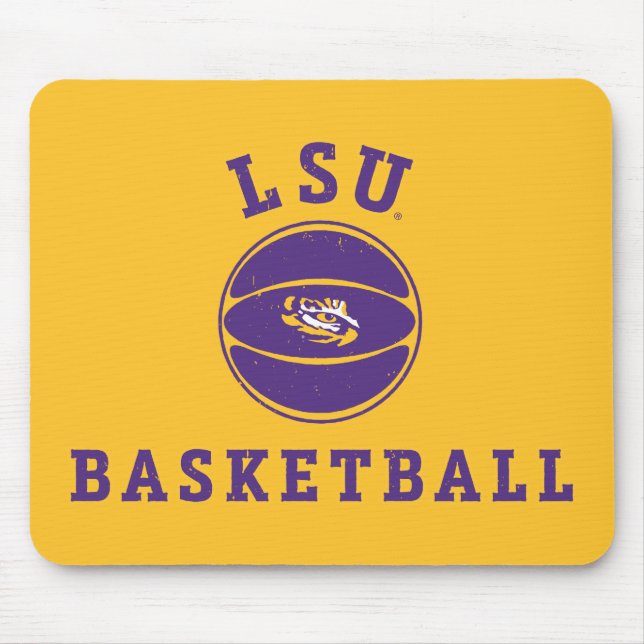 LSU Basketball | Louisiana State 4 Mouse Pad (Front)