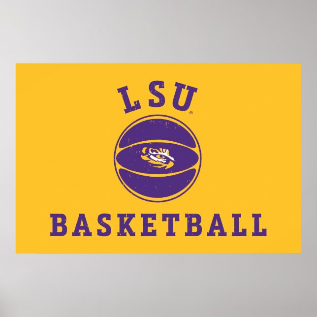 LSU Basketball | Louisiana State 4 Poster (Front)