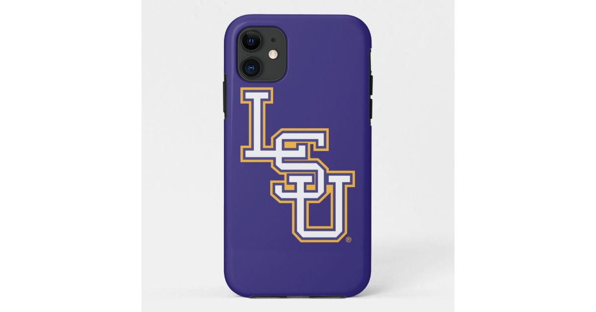 LSU Block Logo Case-Mate iPhone Case | Zazzle