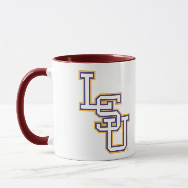 LSU Block Logo Mug (Left)