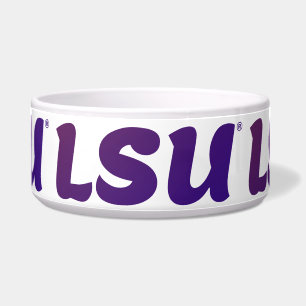 LSU Ceramic Pet Bowl