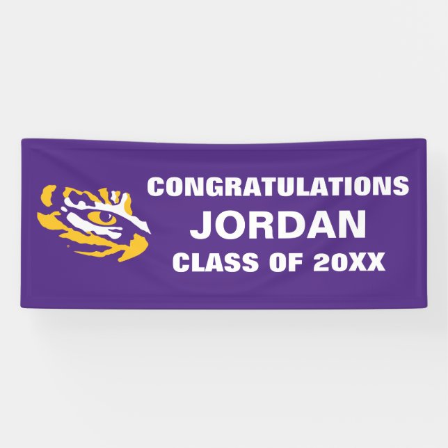 LSU Eye of the Tiger Banner (Horizontal)