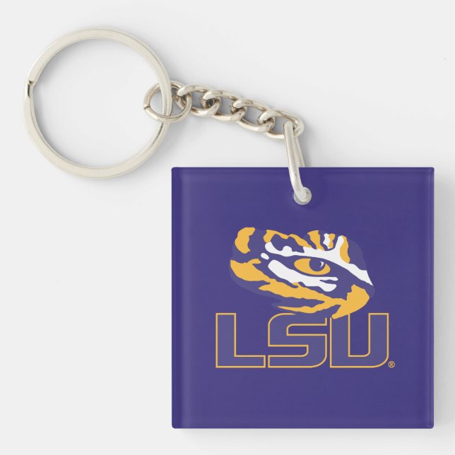 LSU Eye of the Tiger Keychain (Front)