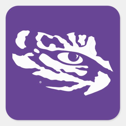 LSU  Eye Of The Tiger Square Sticker