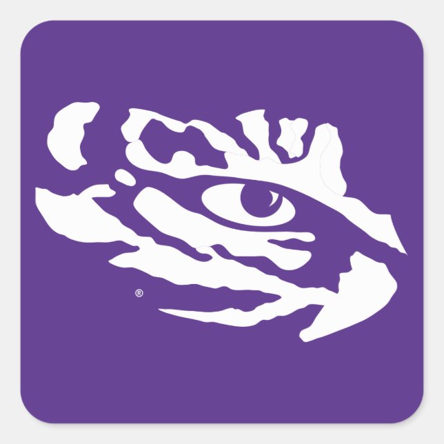 LSU | Eye Of The Tiger Square Sticker (Front)