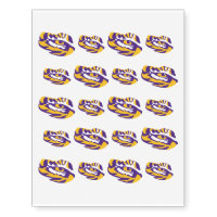 LSU Eye of the Tiger Temporary Tattoos