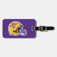 LSU Football Helmet Luggage Tag