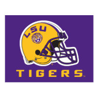 LSU Football Helmet Postcard