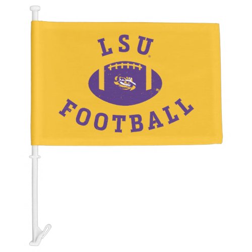 LSU Football  Louisiana State 4 Car Flag