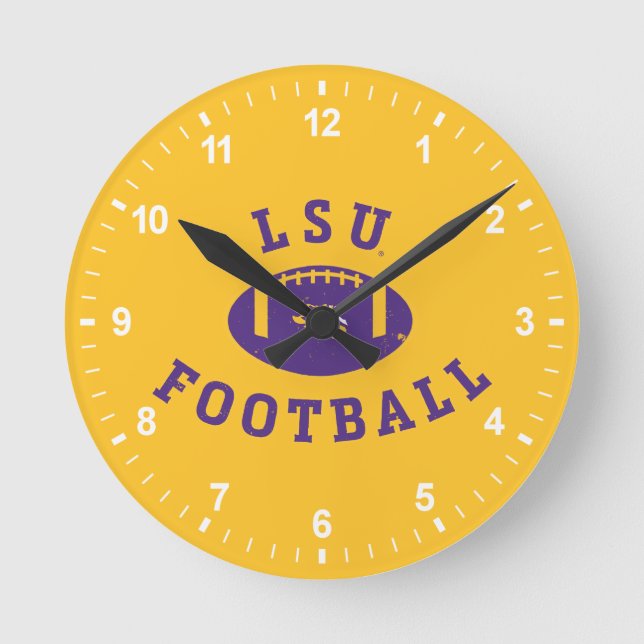 LSU Football | Louisiana State 4 Round Clock (Front)