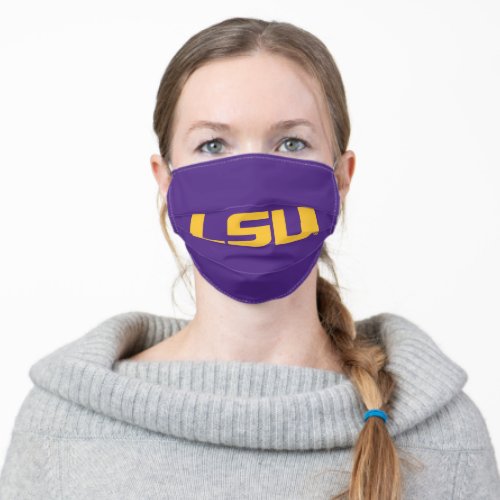 LSU Gold Logo Adult Cloth Face Mask