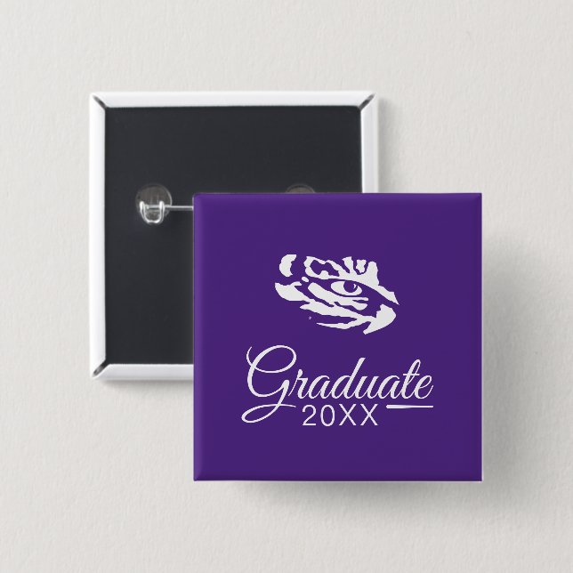 LSU Graduate Button (Front & Back)