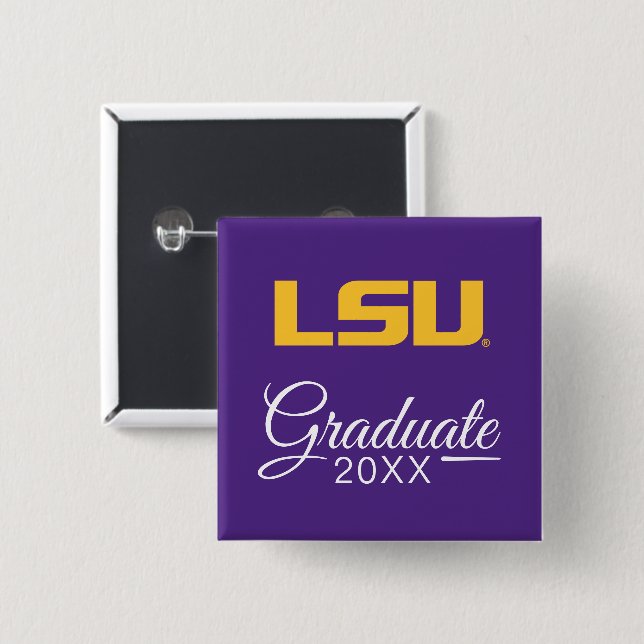 LSU Graduate Button (Front & Back)