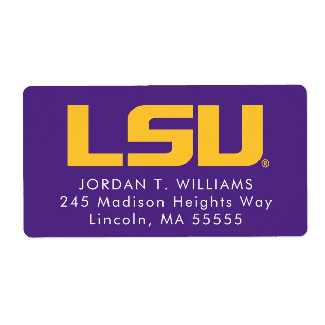 LSU Graduate Label (Front)