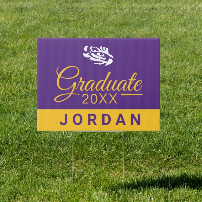 LSU Graduate Sign (Insitu)