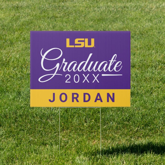 LSU Graduate Sign (Insitu)