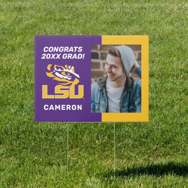 LSU Graduate Sign (Insitu)
