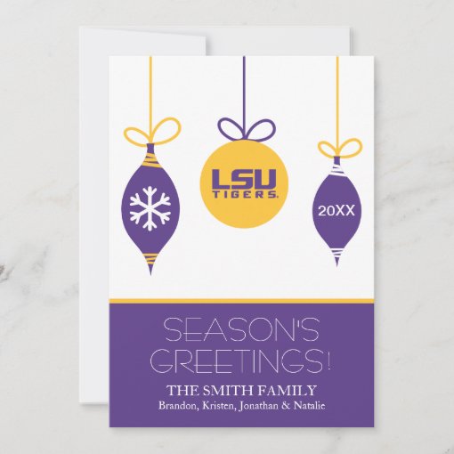 LSU Holiday Card | Zazzle