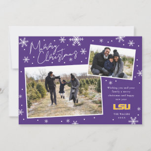 LSU Holiday Christmas Photo Card