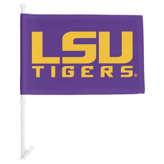LSU Logo Car Flag (Front)