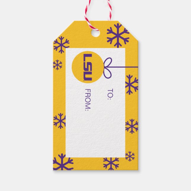 LSU Logo Gift Tags (Front)