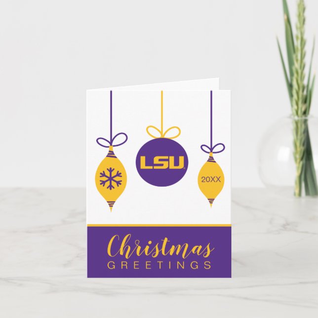 LSU Logo Holiday Card (Front)