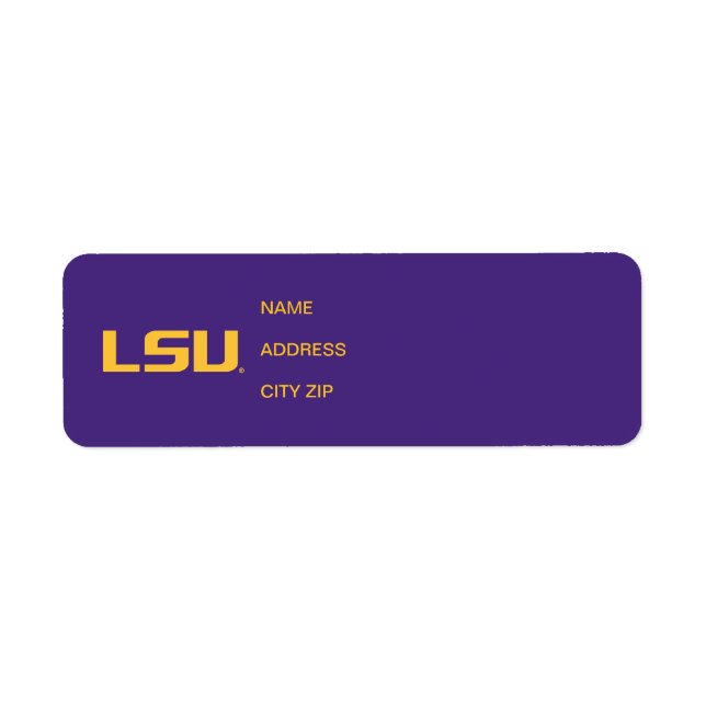 LSU Logo Label (Front)