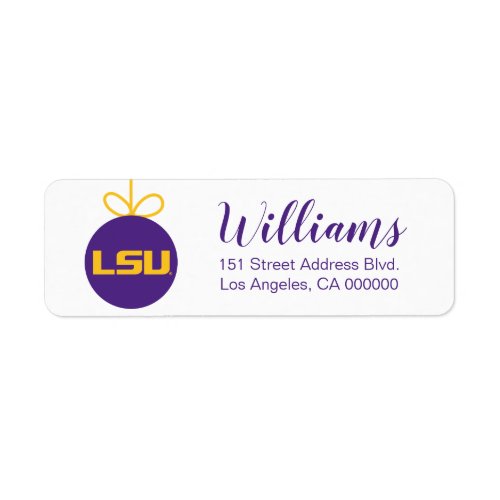 LSU Logo Label