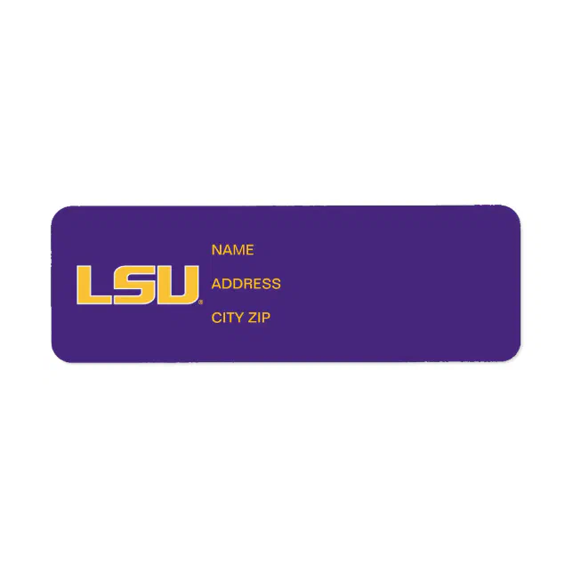 LSU Logo Label | Zazzle
