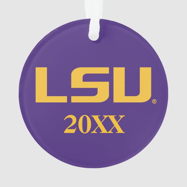 LSU Logo Ornament (Back)