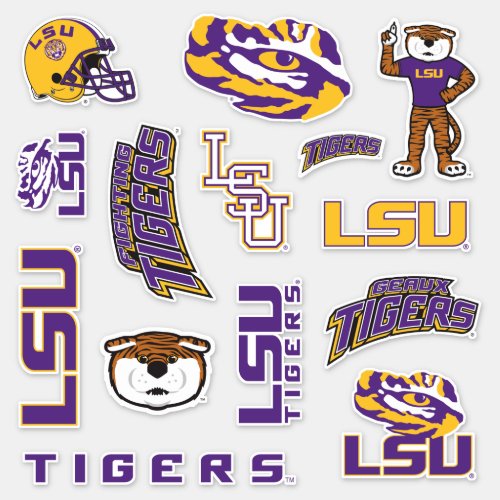LSU Louisiana State University Logos Sticker