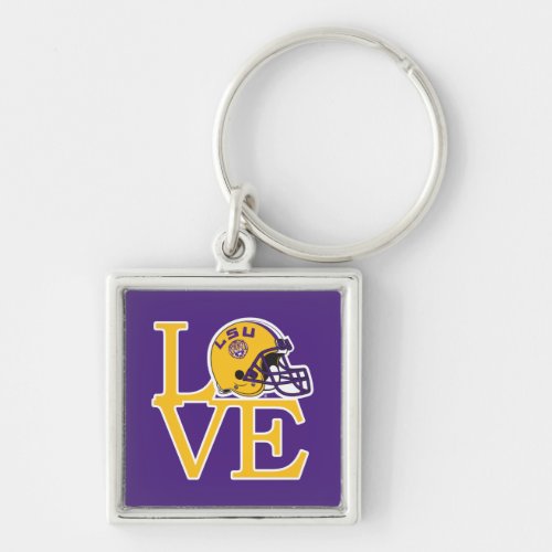 LSU Love Keychain