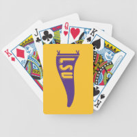 LSU Pennant Flag | Louisiana State 4 Bicycle Playing Cards