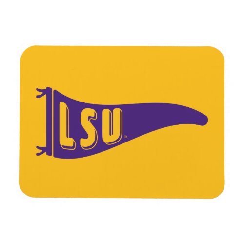 LSU Pennant Flag  Louisiana State 4 Magnet