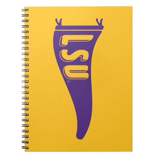 LSU Pennant Flag | Louisiana State 4 Notebook (Front)