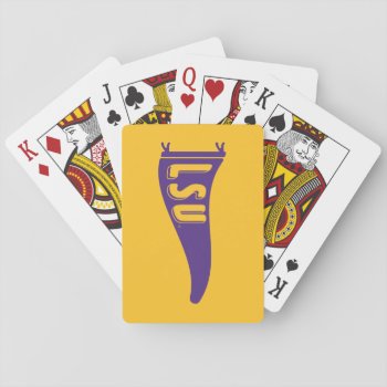 Lsu Pennant Flag | Louisiana State 4 Playing Cards by lsufanmerch at Zazzle