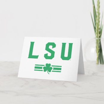 Lsu | St. Patrick's Day - Lucky Stripe Card by lsutigers at Zazzle
