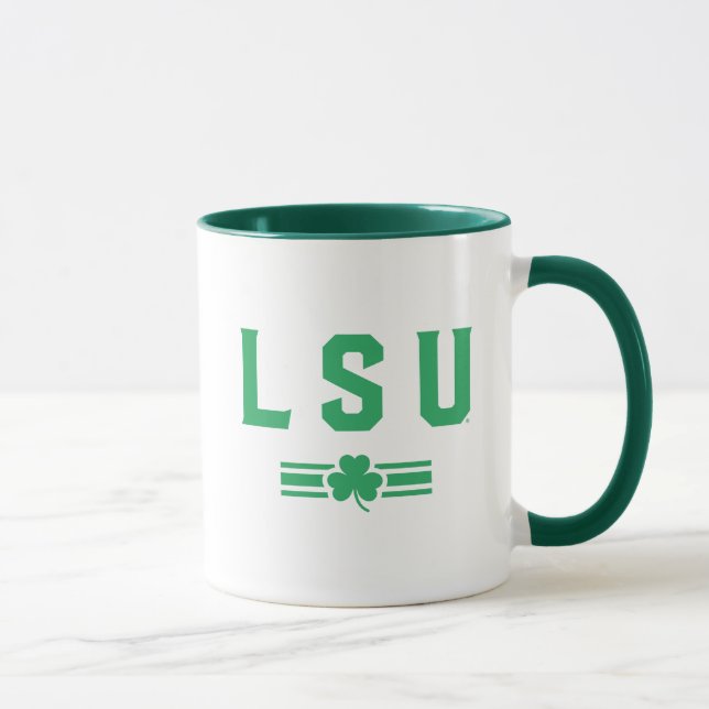 LSU | St. Patrick's Day - Lucky Stripe Mug (Right)
