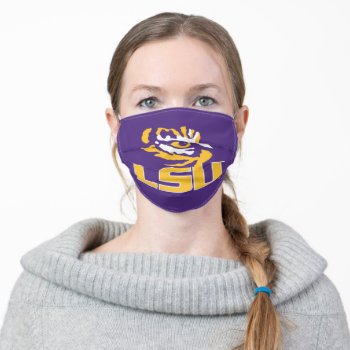 Lsu Tiger Eye Adult Cloth Face Mask by lsutigers at Zazzle