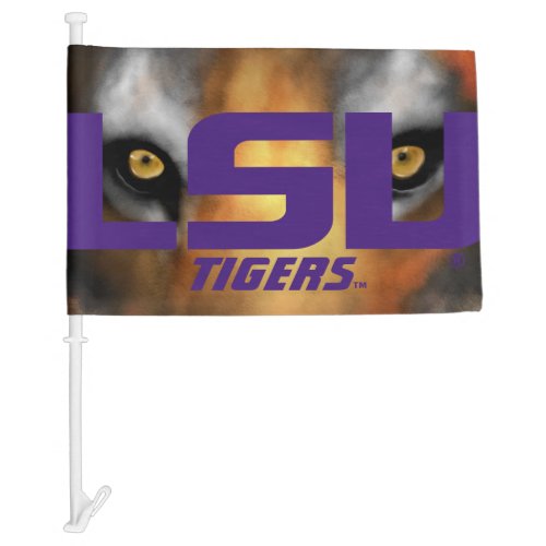 LSU Tigers Eye of the Tiger Car Flag