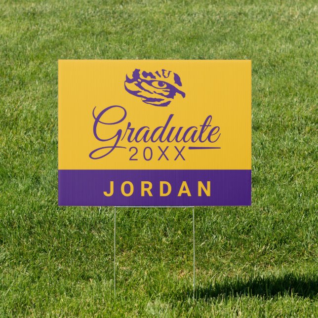 LSU Tigers Graduate Sign (Insitu)