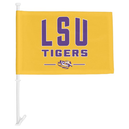 Lsu Tigers Louisiana State 4 Car Flag Zazzle Com