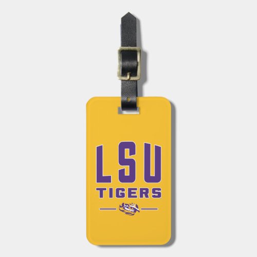 LSU Tigers  Louisiana State 4 Luggage Tag